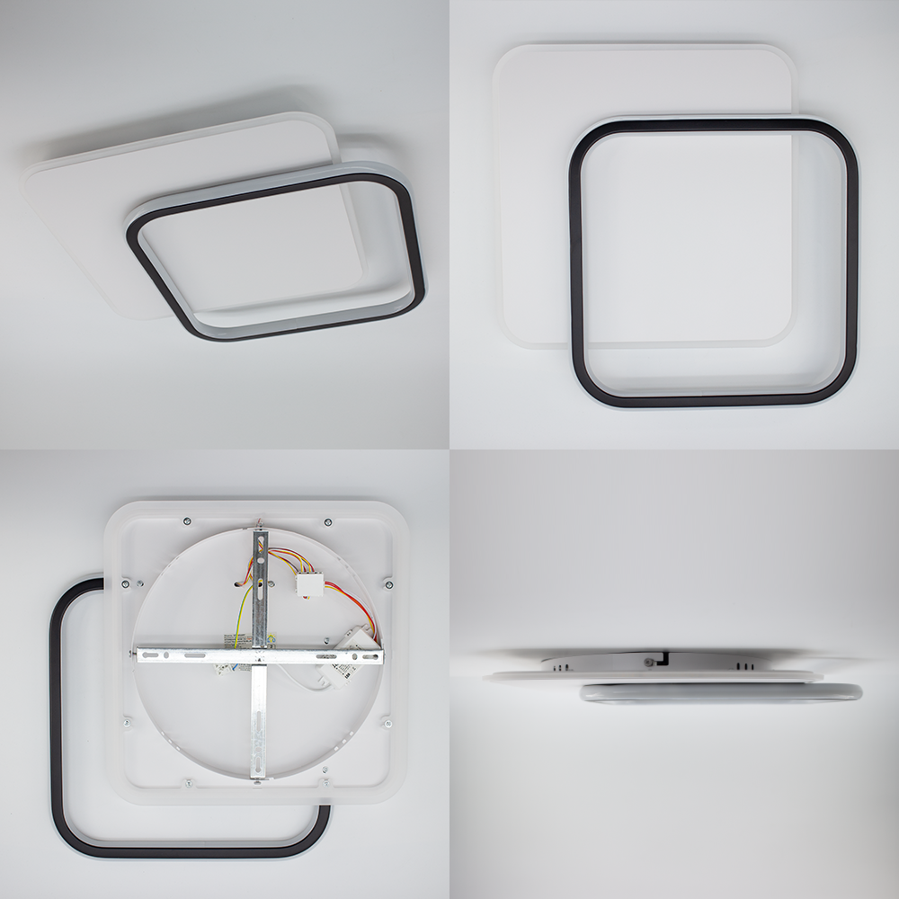 Люстра світлодіодна ESLLSE STANDART 2S 65 Вт 475x475x50 мм Чорно-білий (10606) - фото 4 Люстра світлодіодна ESLLSE STANDART 2S 65 Вт 475x475x50 мм Чорно-білий (10606) - фото 4