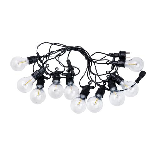 Гирлянда уличная GarlandoPro A60Y 10 LED 5 м Черный/Желтый (131-107-A60Y)