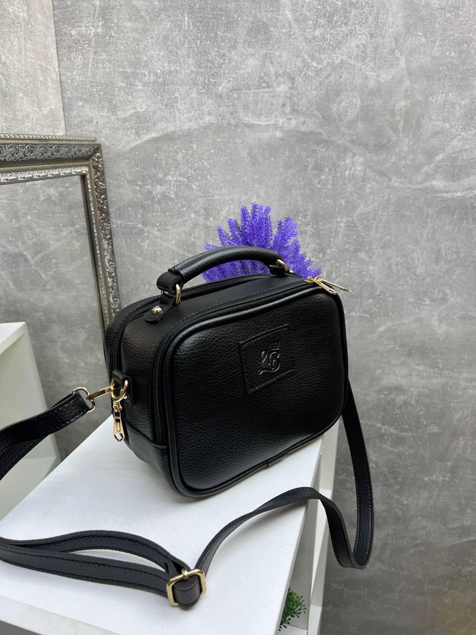 Сумка кросс-боди женская спортивная из экокожи Черный (2614674759) - фото 10