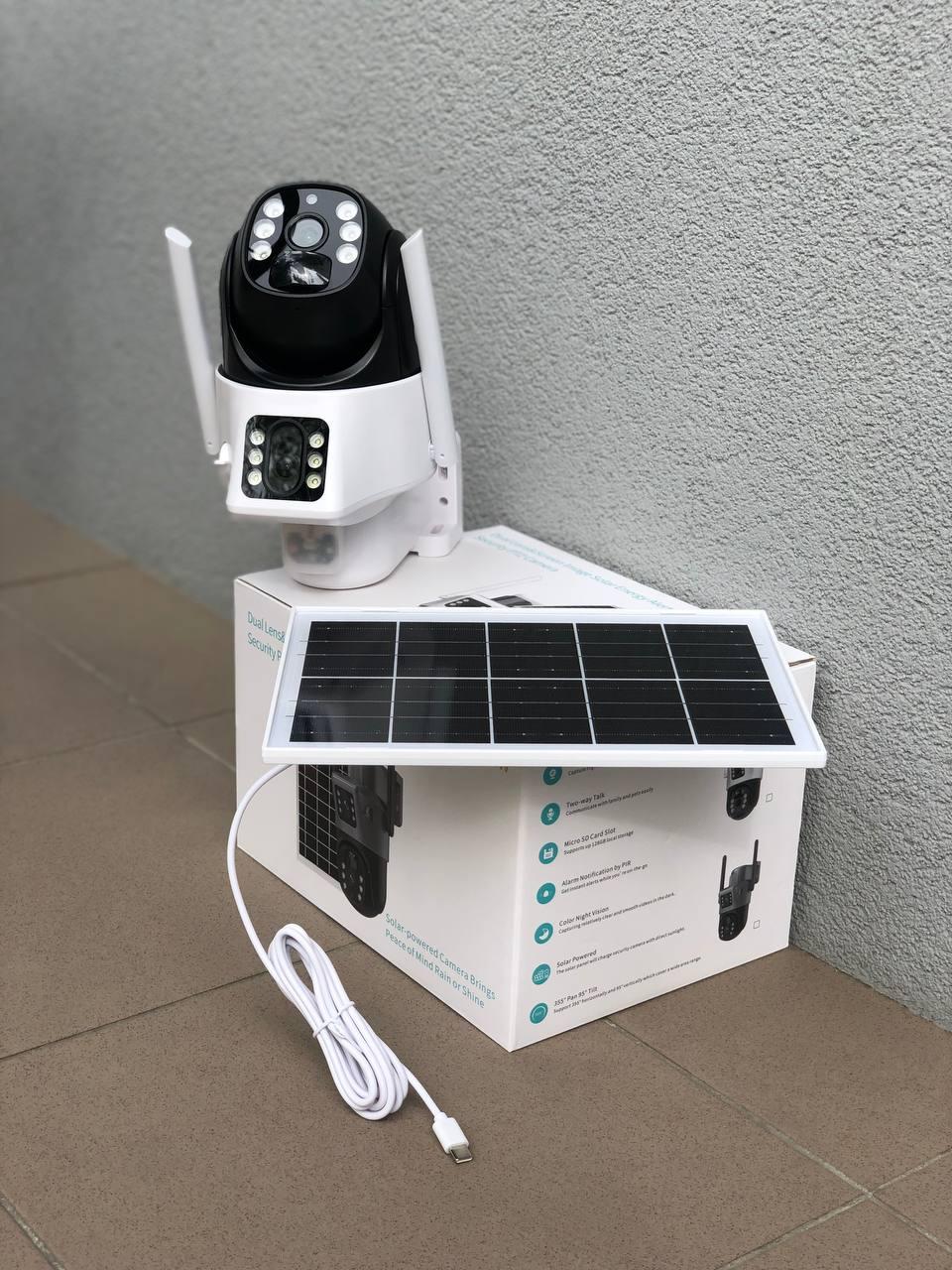 Камера внешнего видеонаблюдения UK Wi-FiC V380 Pro поворотная/аккумуляторная с солнечной панелью (2371004757) - фото 9