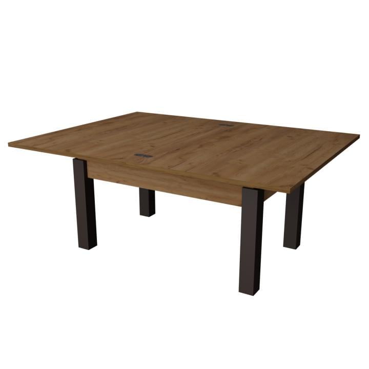 Стіл-трансформер журнальний Neman Баттерфлай дерево/ДСП Венге/Дуб крафт золотий - фото 3 Стіл-трансформер журнальний Neman Баттерфлай дерево/ДСП Венге/Дуб крафт золотий - фото 3