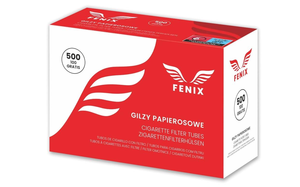 Гильзы для сигарет Fenix 8 мм 500 шт. Гильзы для сигарет Fenix 8 мм 500 шт.