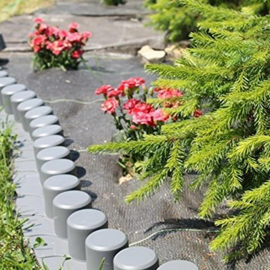 Бордюр садовий Prosperplast Palisada ogrodowa 4,05 м Сірий (IPAL7-S433) - фото 2