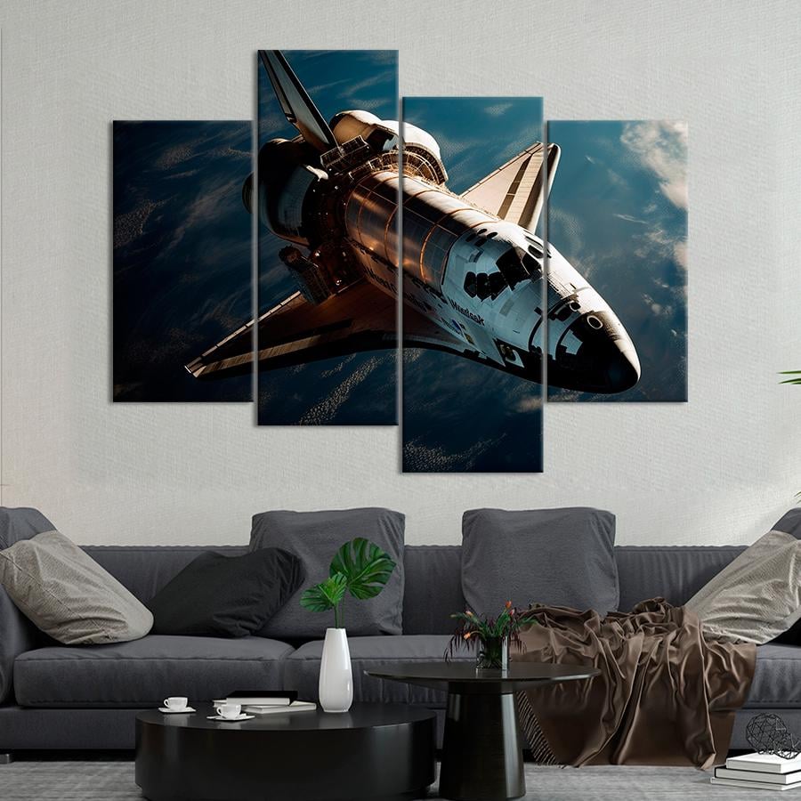 Картина космос Шатл в космосе 89x56 см (A1284-4)