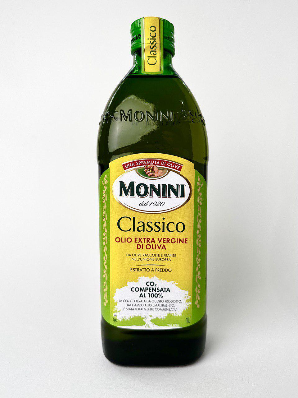 Олія оливкова Monini Extra Virgine Classico перший холодний віджим нефільтрована 1 л (1852399409)