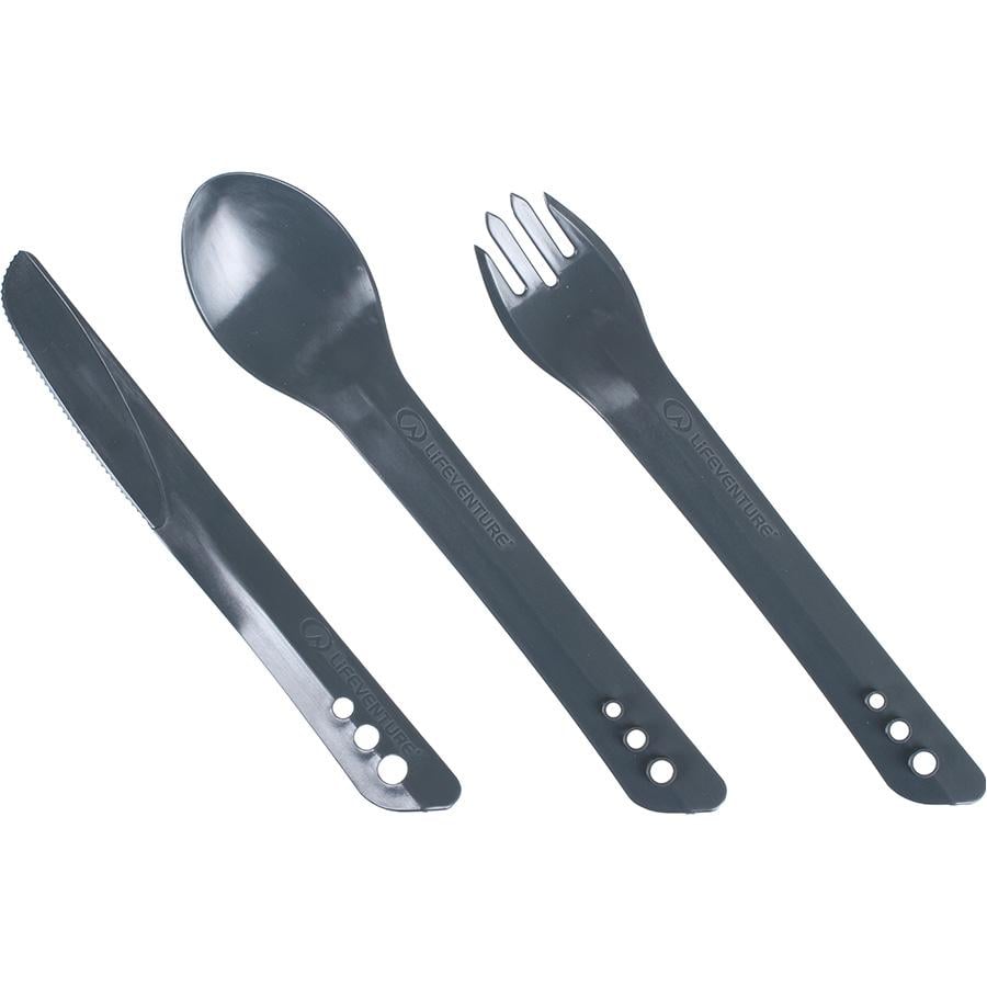 Набор Lifeventure Ellipse Cutlery вилка/ложка/нож Graphite