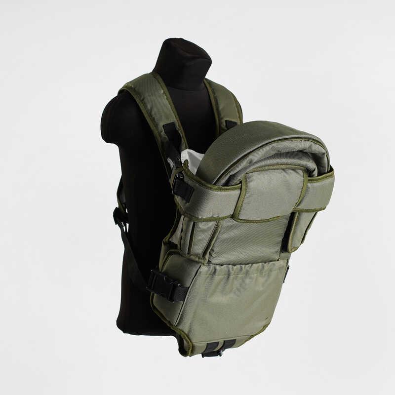 Рюкзак кенгуру для детей Алинка с 2‑х месяцев лежа Khaki (131330)