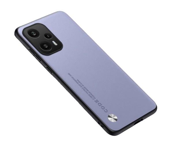 Кожаный чехол - накладка CODE Tactile Experience для Xiaomi Poco F5 / Redmi Note 12 Turbo лиловый