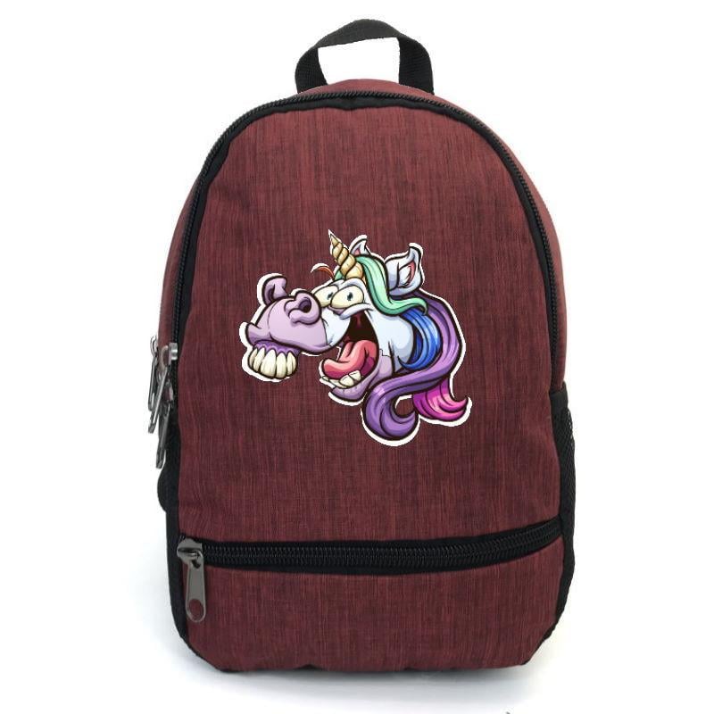 Школьный рюкзак детский Cappuccino Toys с принтом Unicorn EDN-003 12,5 л Красный (1369989193)
