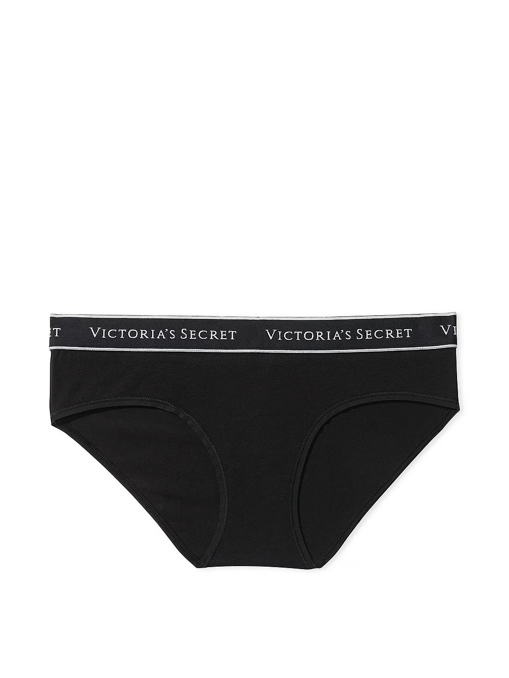 Труси Victoria's Secret Logo Cotton Hiphugger Panty XS Чорний (24264279)