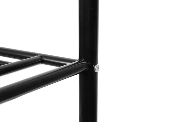 Вішалка-стійка з полицею для взуття Ruhhy 15744 в стилі лофт Чорний - фото 4