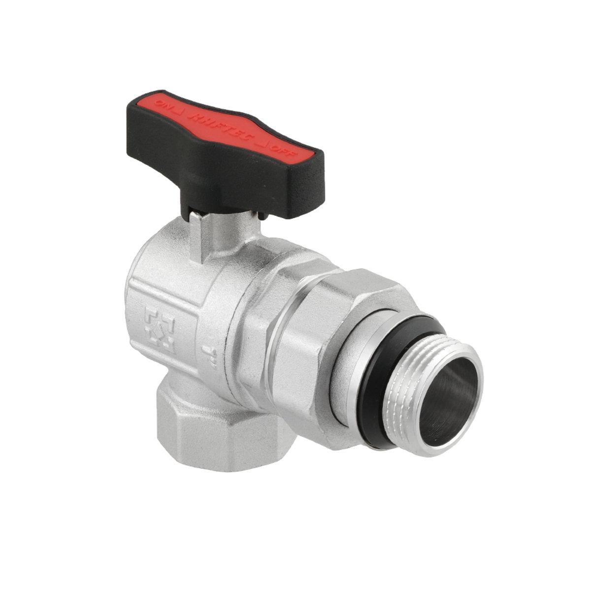 Кран шаровой с американкой Raftec GOLD PN50 ВЗ 1" угловой GRDA03 (SW-98456) - фото 2 Кран шаровой с американкой Raftec GOLD PN50 ВЗ 1" угловой GRDA03 (SW-98456) - фото 2