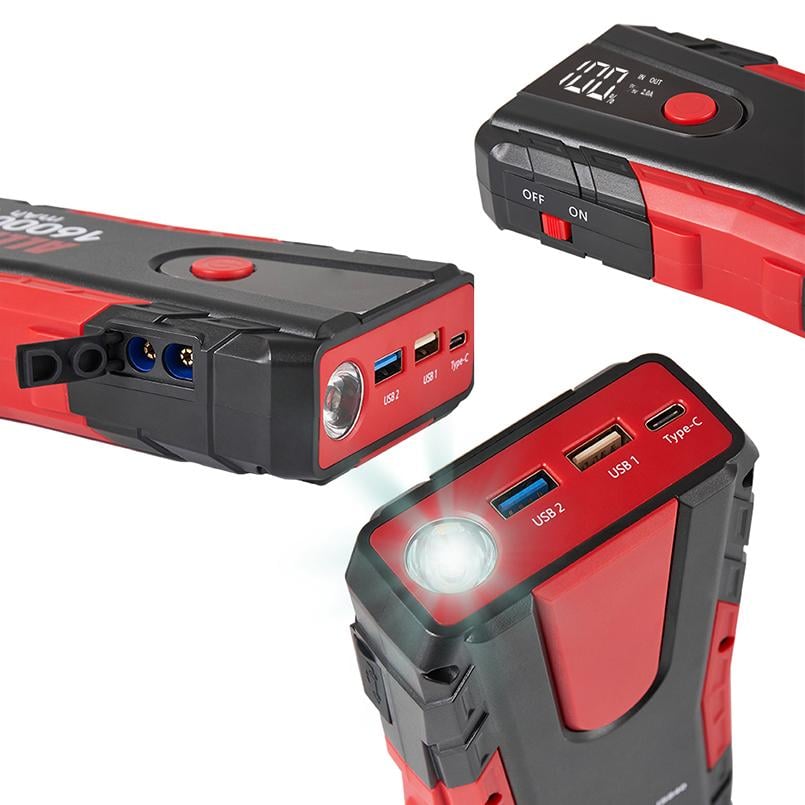 Пусковий пристрій Alligator JS840 Jump Starter 400 A/800 A 16000 mAh (12600357) - фото 3