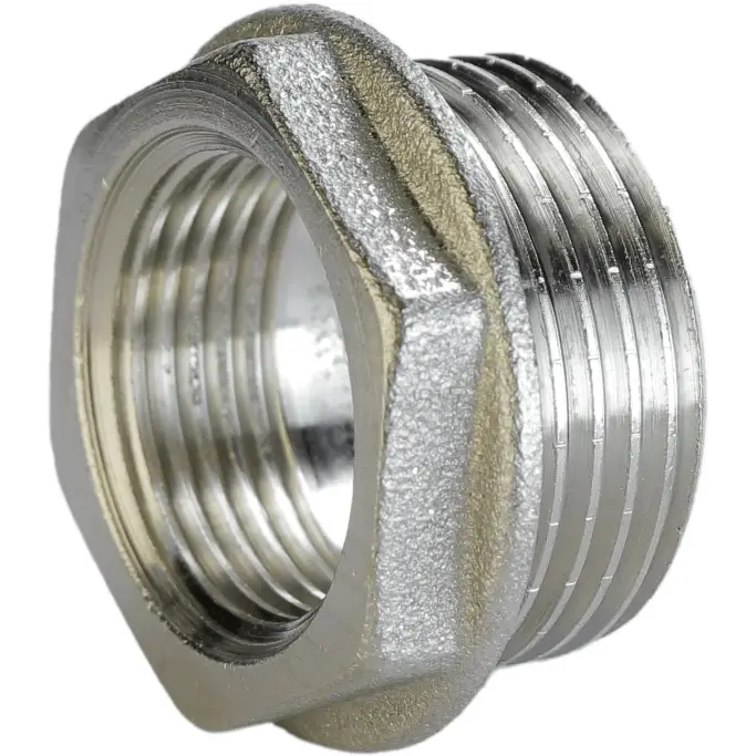 Футорка никелированная 1 1/2″ ЗР х 1 1/4″ ВР А0754А(нк) VA штампованная (GSR-000026571)