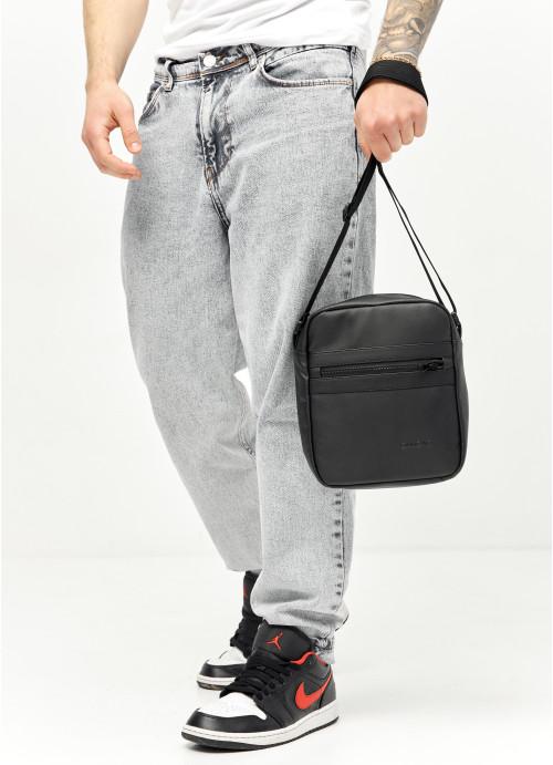 Мужская сумка-мессенджер Sambag через плечо из экокожи Черный (912019723) - фото 6