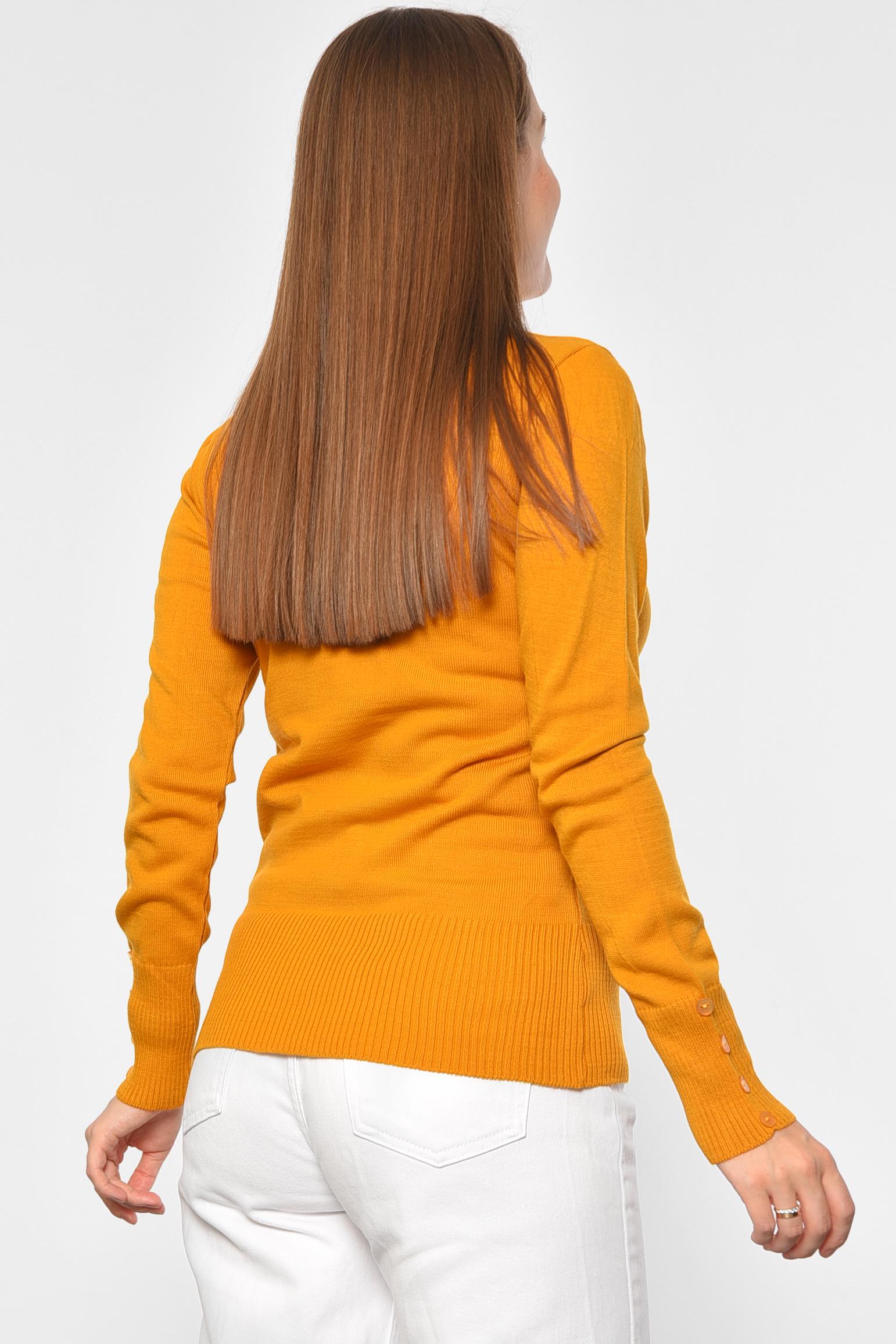 Гольф женский однотонный M-L Горчичный (187872) - фото 3