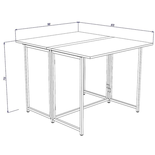 Обідній стіл трансформер Knap Knap Дуб сонома (S201011003) - фото 7