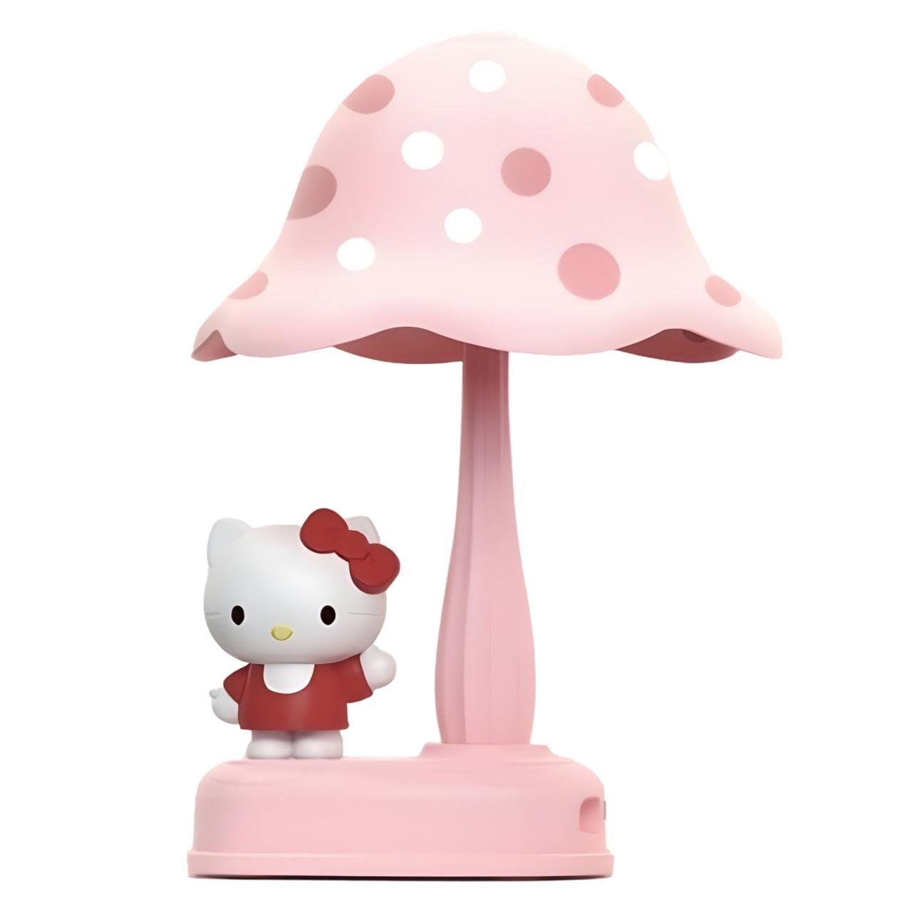 Настільна лампа Hello Kitty грибочок Рожевий (339E) - фото 1
