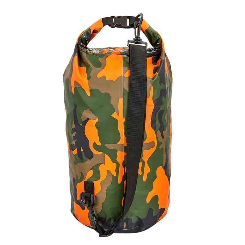 Водонепроникний гермомішок SP-Sport Waterproof Bag TY-6878-15 15 л Мілітарі/Оранж (NA001433) - фото 2