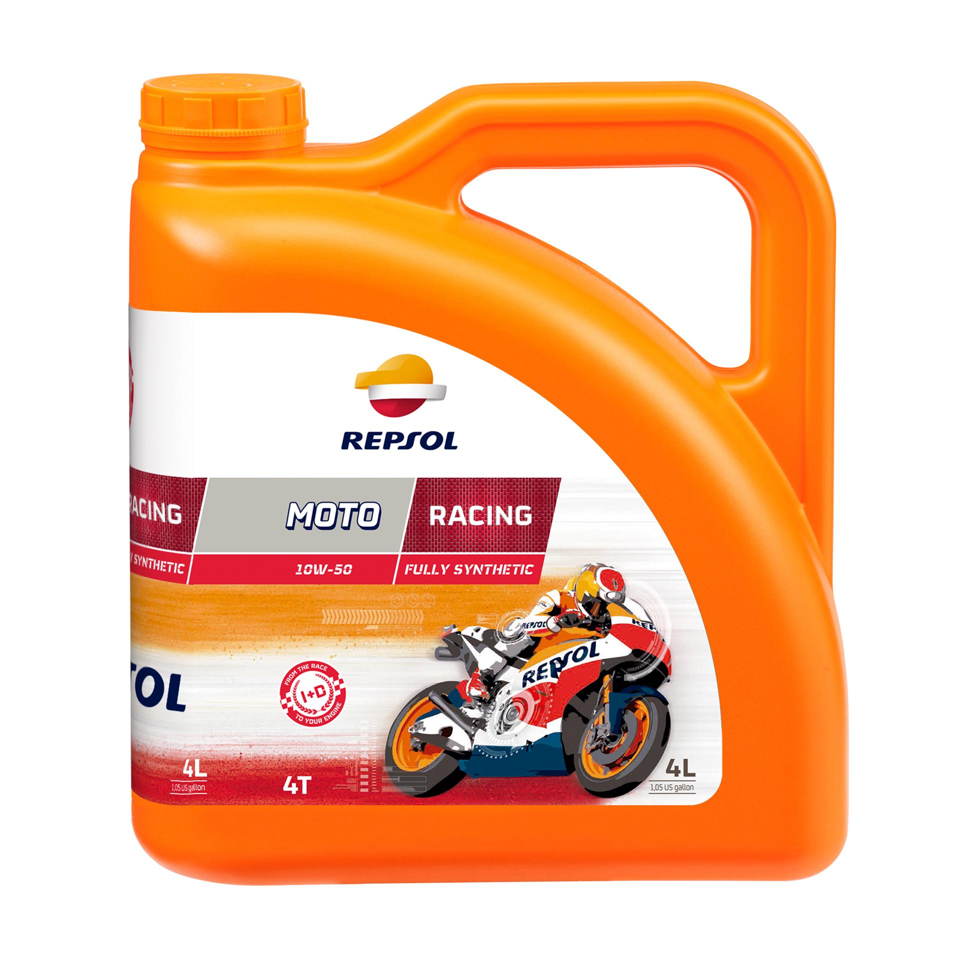 ᐉ Моторное масло Repsol Moto Racing 4T 10W-50 4 л • Купить в Киеве ...