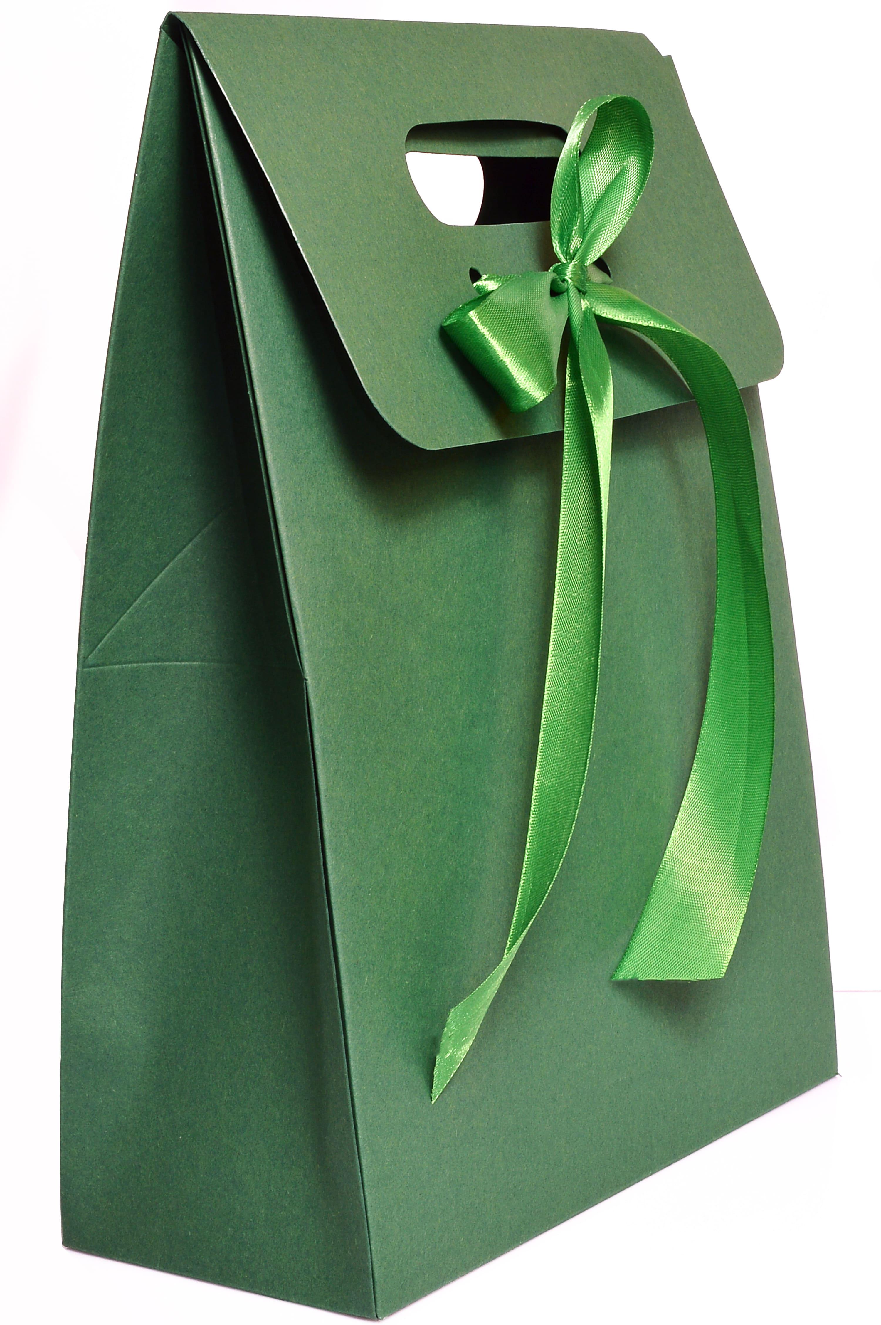 Коробка подарочная с бантом 30х22х10 см Зеленый (364247670) - фото 2