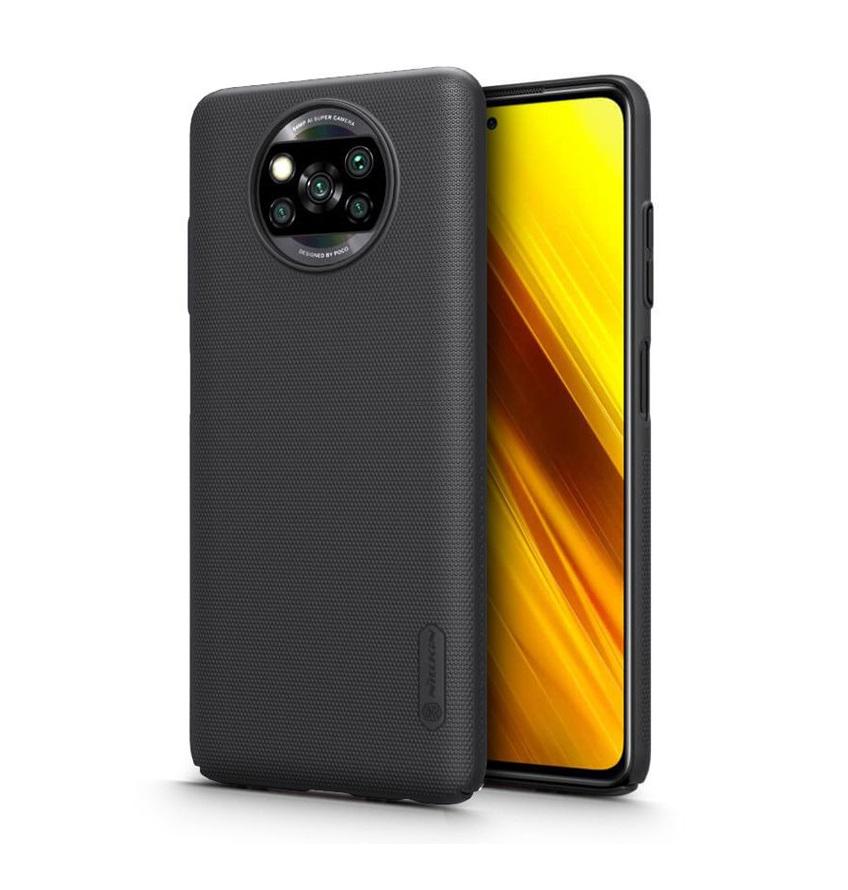 Чехол бампер Nillkin Super Frosted Shield для Xiaomi Poco X3/Poco X3 NFC Black - фото 4