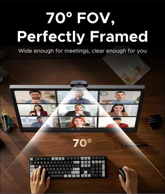 Веб-камера 4K UGREEN 8 МП с двумя микрофонами (001543) - фото 12 Веб-камера 4K UGREEN 8 МП с двумя микрофонами (001543) - фото 12