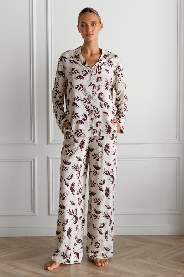 Піжамний костюм Gina з брюками XL/XXL (29517780) - фото 2 Піжамний костюм Gina з брюками XL/XXL (29517780) - фото 2