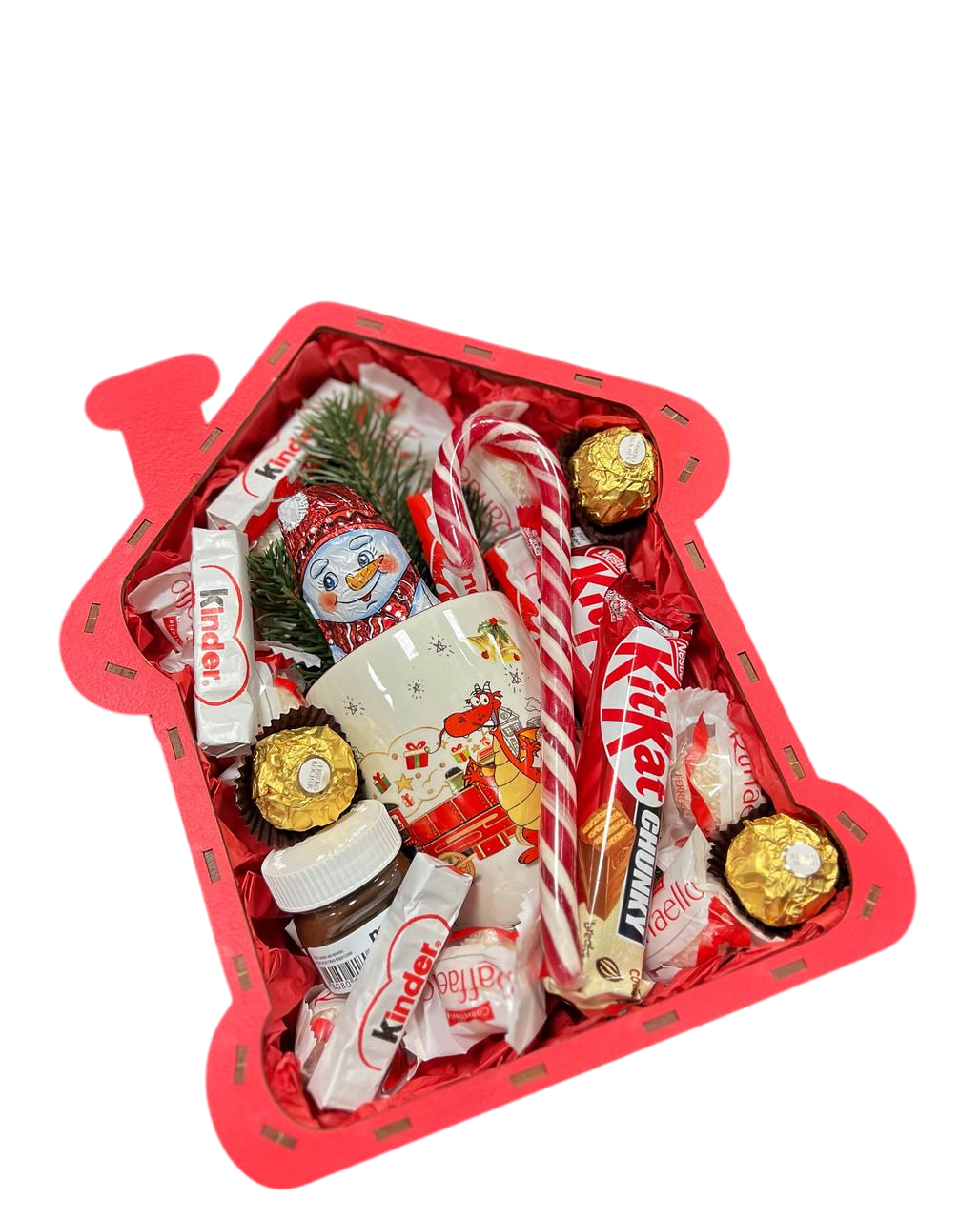 Подарунковий бокс для дитини новорічний з солодощами (2052512641)