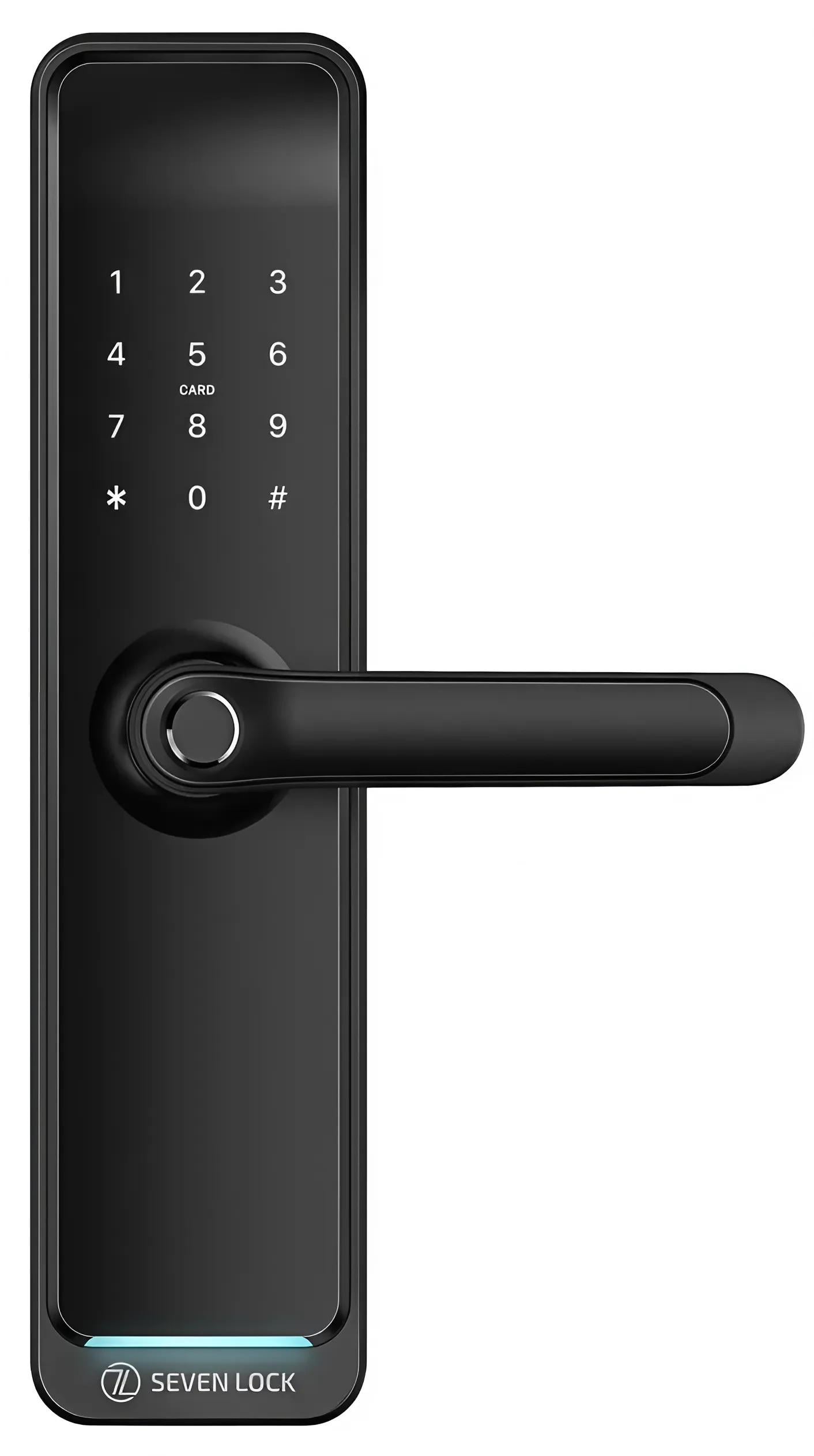 Замок автономный EVEN LOCK SL-7767BFW Wi-Fi/Bluetooth врезная часть 6068 Auto Черный (99-00019623)