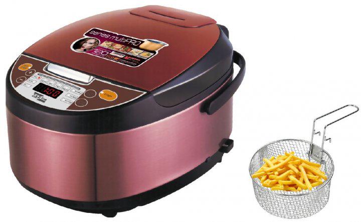 Многофункциональная мультиварка 3в1 Zep-line 14 программ 1800 Вт пароварка/фритюрница/рисоварка Бордо