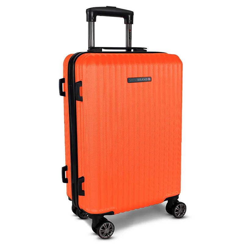 Чемодан на 4-х колесах Swissbrand Riga 2.0 L 106 л Neon Orange (DAS301909)