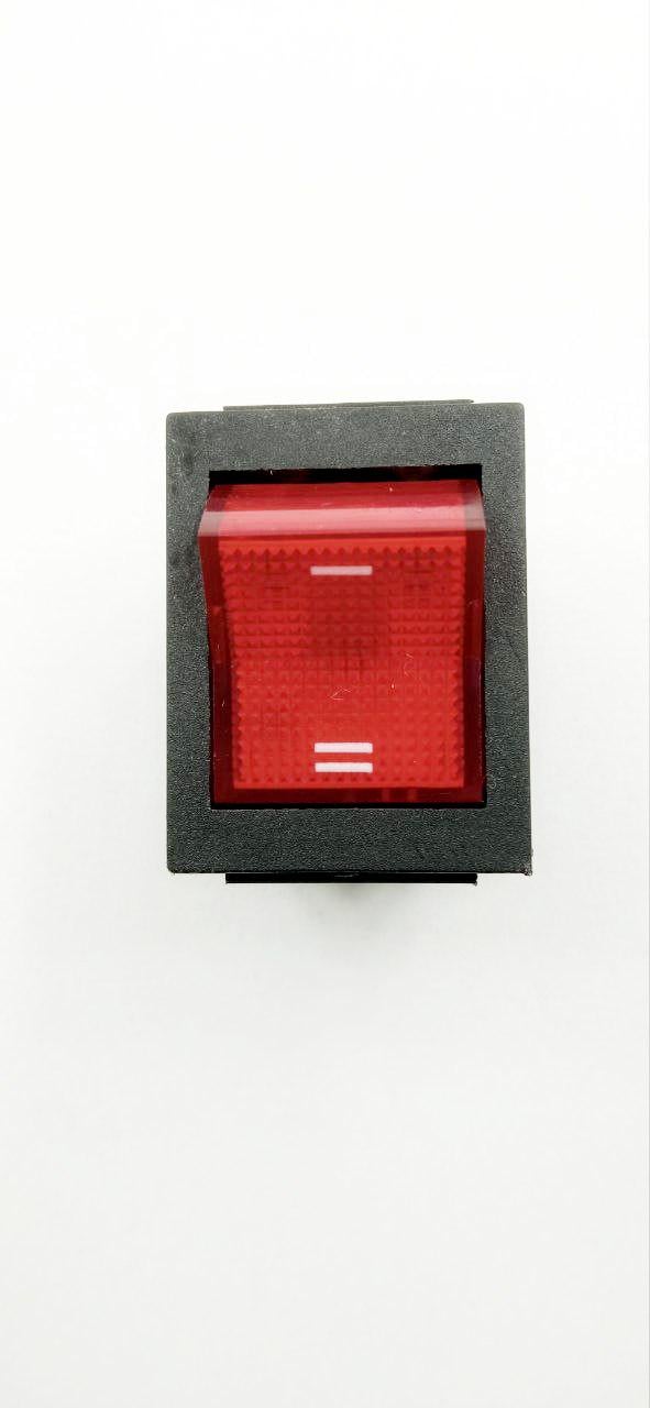 Вимикач мережевий RS-202-6C RED 16A 250VAC C7 PRINITNG (30380)