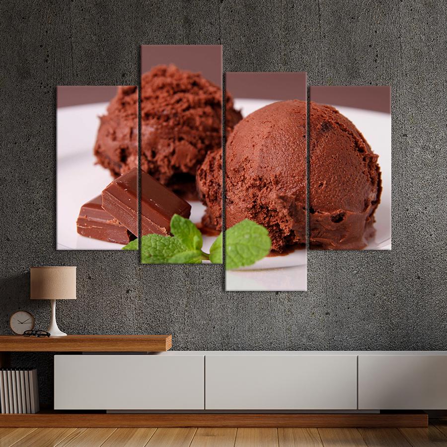 Настенний декор Мороженое с шоколадом 89x56 см (A323-4)