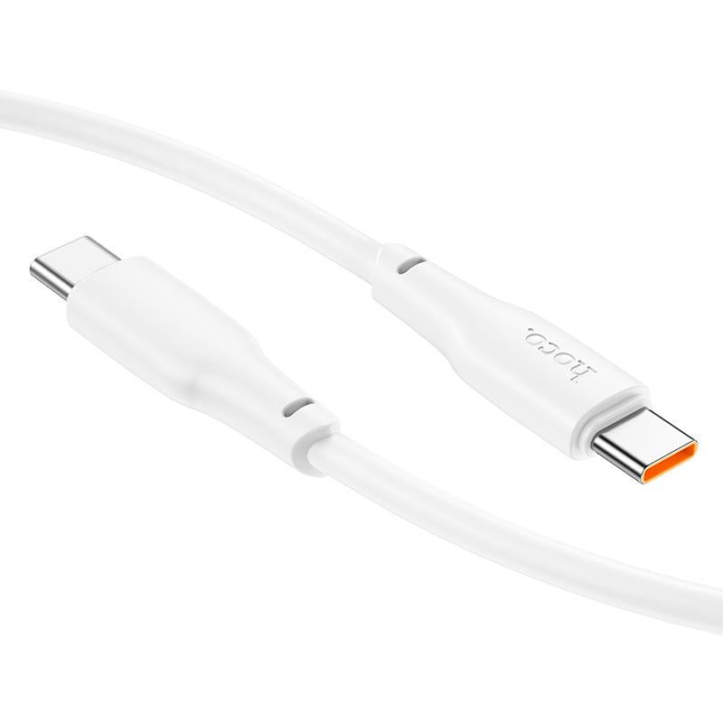 Кабель Hoco X93 Type-C to Type-C Force Fast Charging Data cable 2 м 100W White (11315004) - фото 2