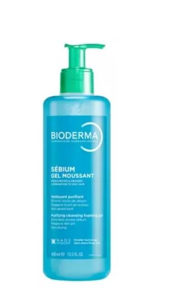 Гель для очищения проблемной кожи Bioderma Sebium Gel Moussant 400 мл (35621794)