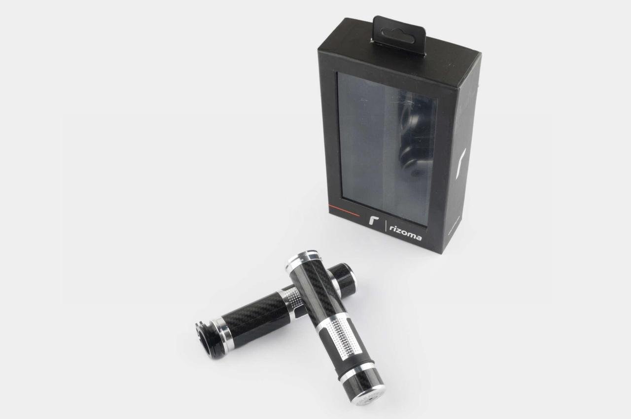 Ручки керма RIZOMA карбон з алюмінію відбійником Білий (2177263490)