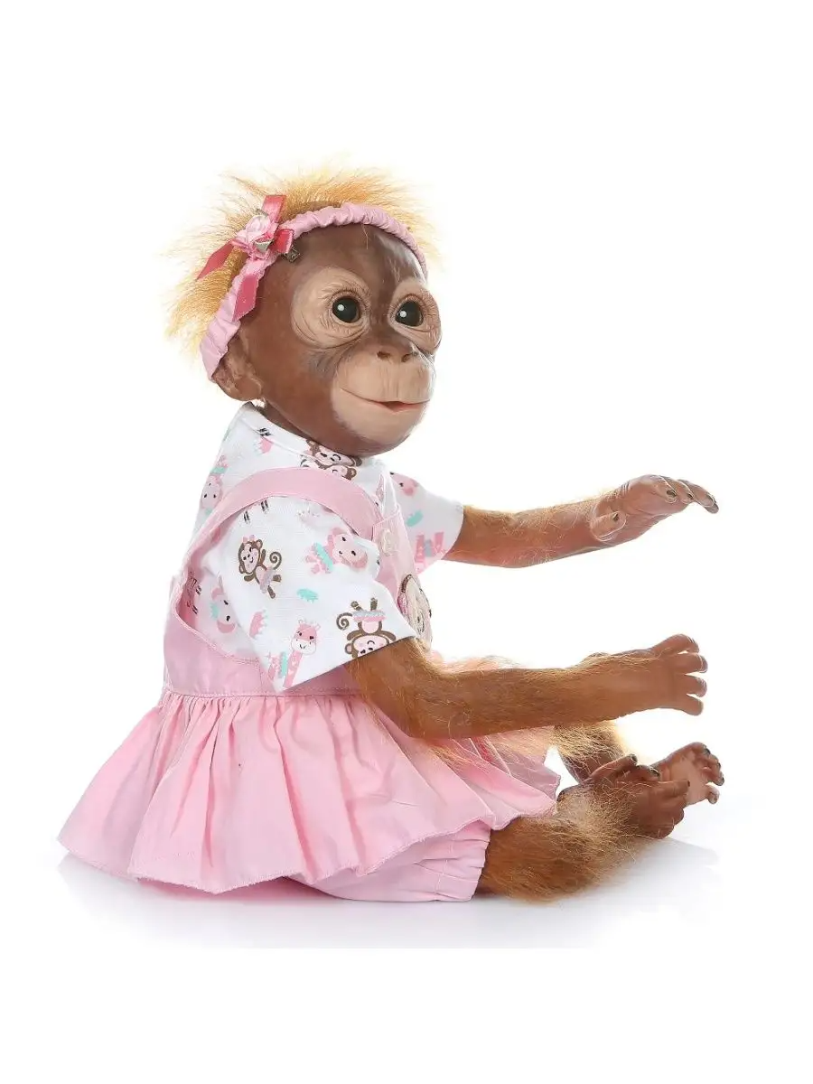 Кукла мягконабивная Реборн Обезьяна Бинго 52 см (5454333) - фото 2 Кукла мягконабивная Реборн Обезьяна Бинго 52 см (5454333) - фото 2