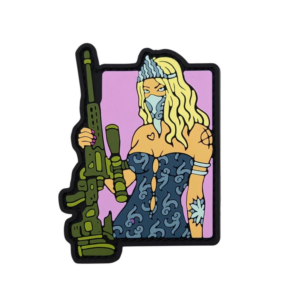Патч ПВХ TACTICAL GIRL NEW Розовый (PATCH-HUB-0362)