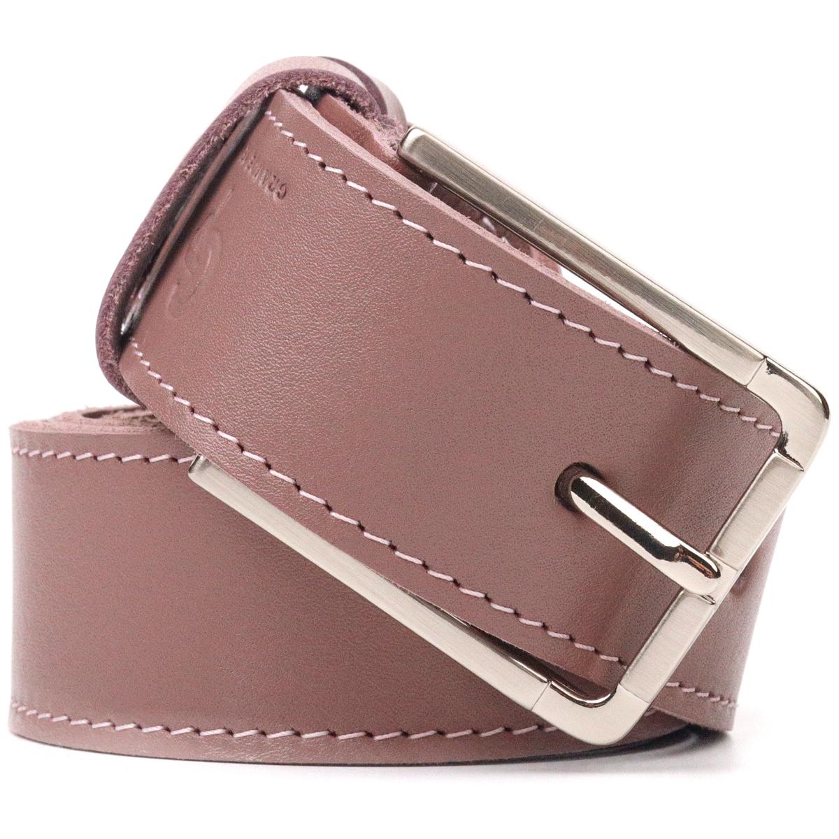 Ремінь жіночий шкіряний Grande Pelle Leather Belt 21459 Рожевий - фото 4