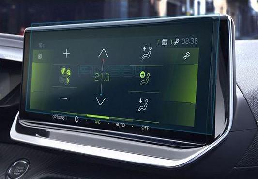 Защитное стекло Pixsel гибридное матовое на монитор Peugeot 2008 11,3" 2019-2023