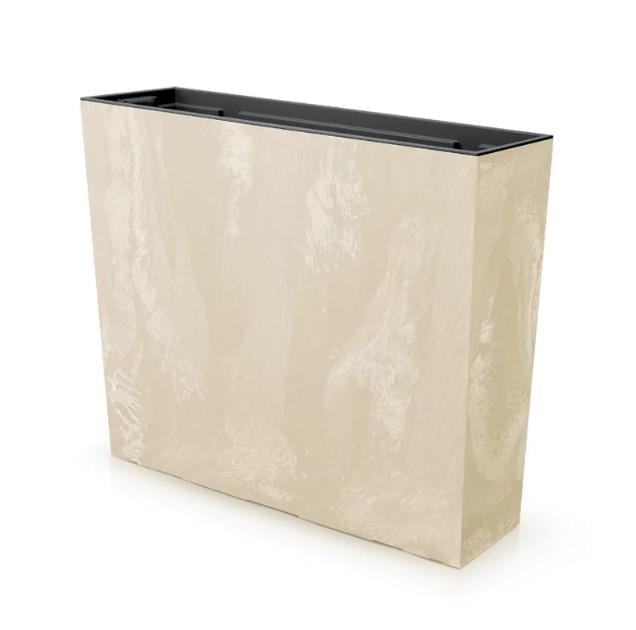 Горщик для квітів террасовий Prosperplast Urbi Case Beton Effect Крем мармурний (DUC600TE-CY700)