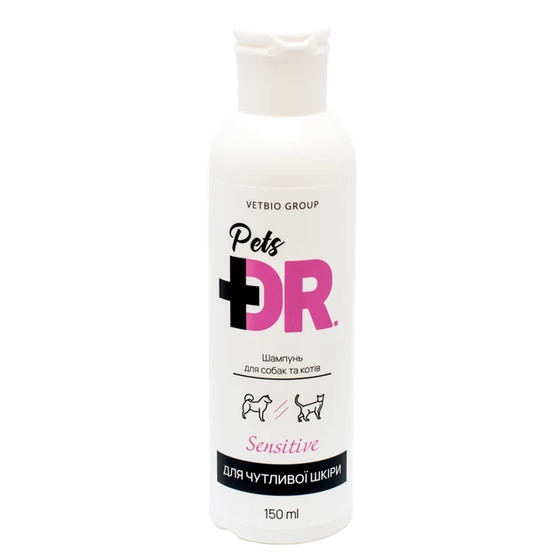 Шампунь для котів та собак VetBio Dr.Pets Sensitive з чутливою шкірою 150 мл (арт. 8003)