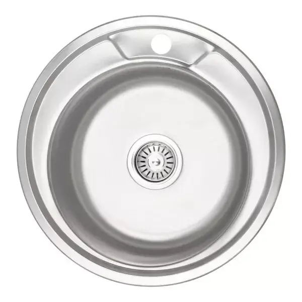 Мойка кухонная Wezer 490 06 Decor с сифоном 490x180 мм (1034790)