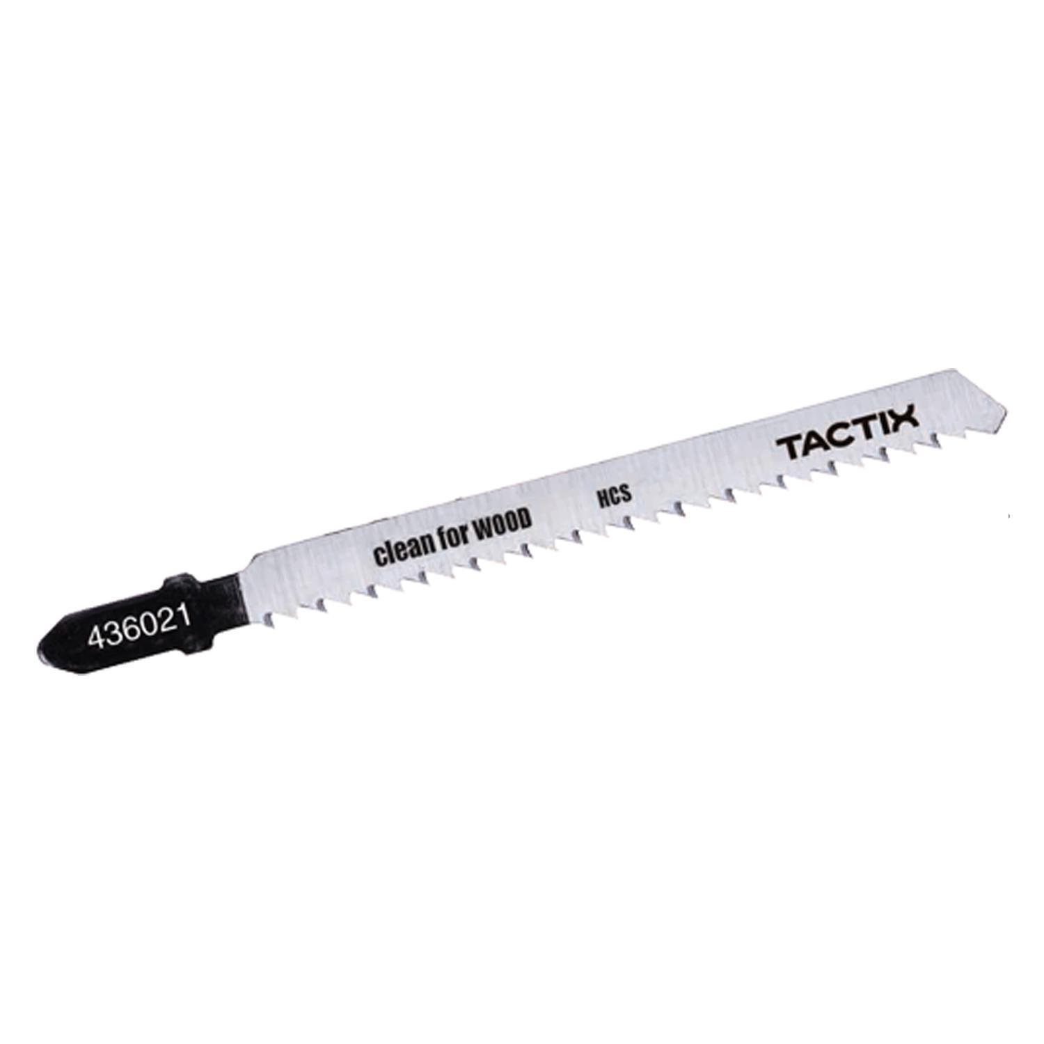 Пилка для лобзика Tactix 436021 100 мм для дерева 30 мм обратный зуб Т101ВR 2 шт. (INOTV0TC0W0T101BR0) Пилка для лобзика Tactix 436021 100 мм для дерева 30 мм обратный зуб Т101ВR 2 шт. (INOTV0TC0W0T101BR0)