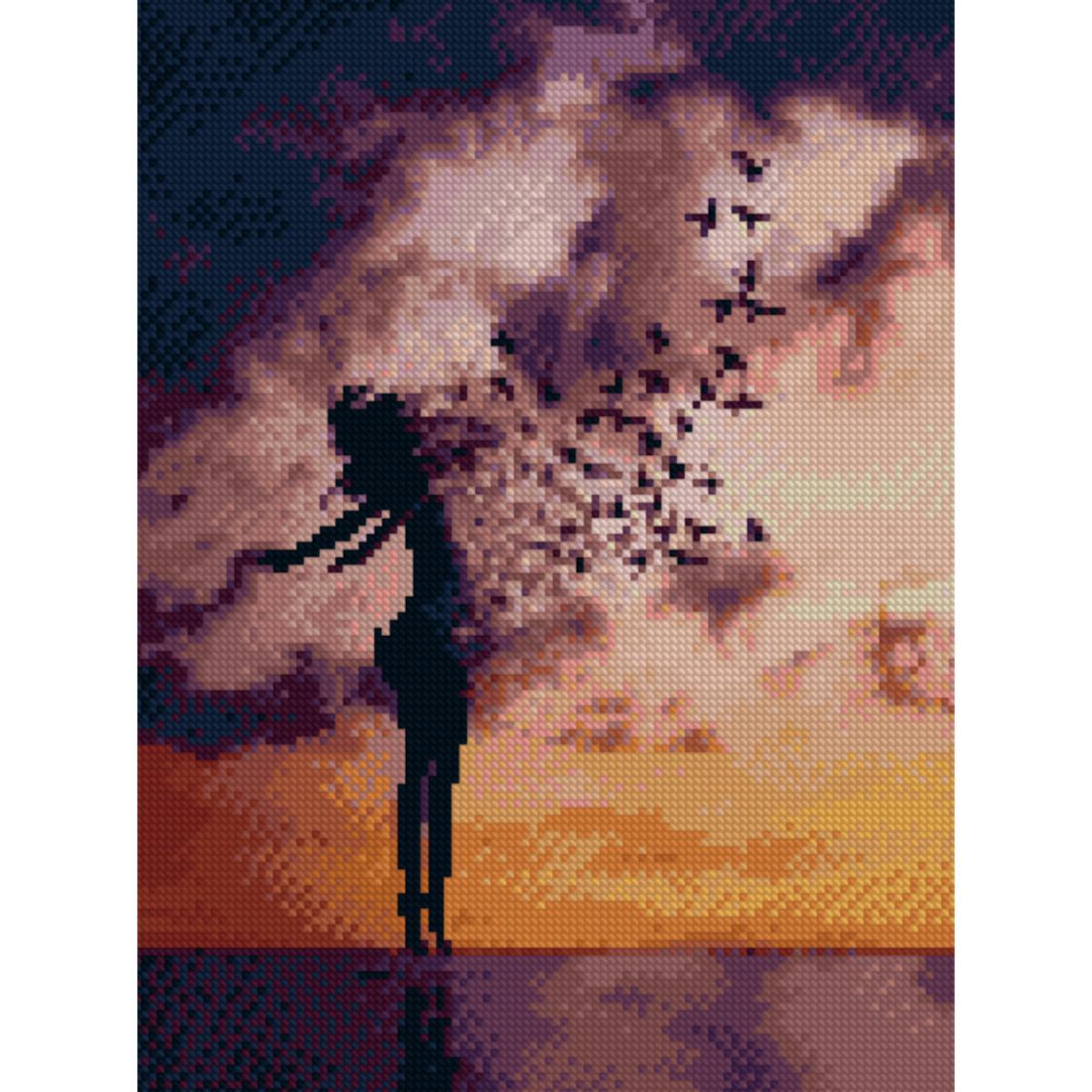 Алмазная мозаика Strateg Свободная душа 30х40 см (HX070)