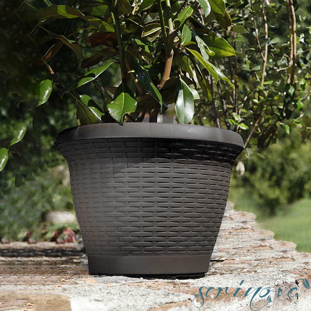 Горшок для цветов Serinova Wire 42 л Антрацит (11345) - фото 2