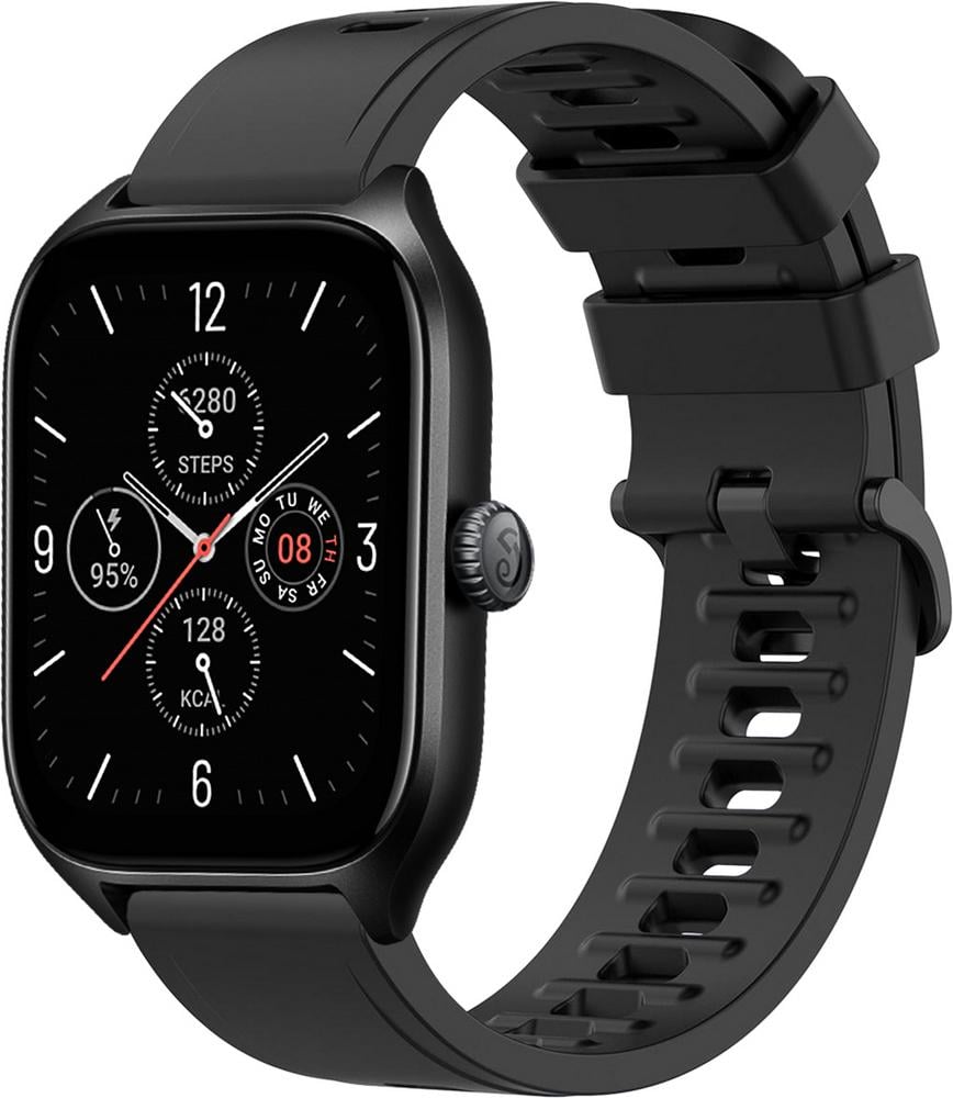 Ремінець Convex для Amazfit GTS 4/mini Black (29537-2B) Ремінець Convex для Amazfit GTS 4/mini Black (29537-2B)
