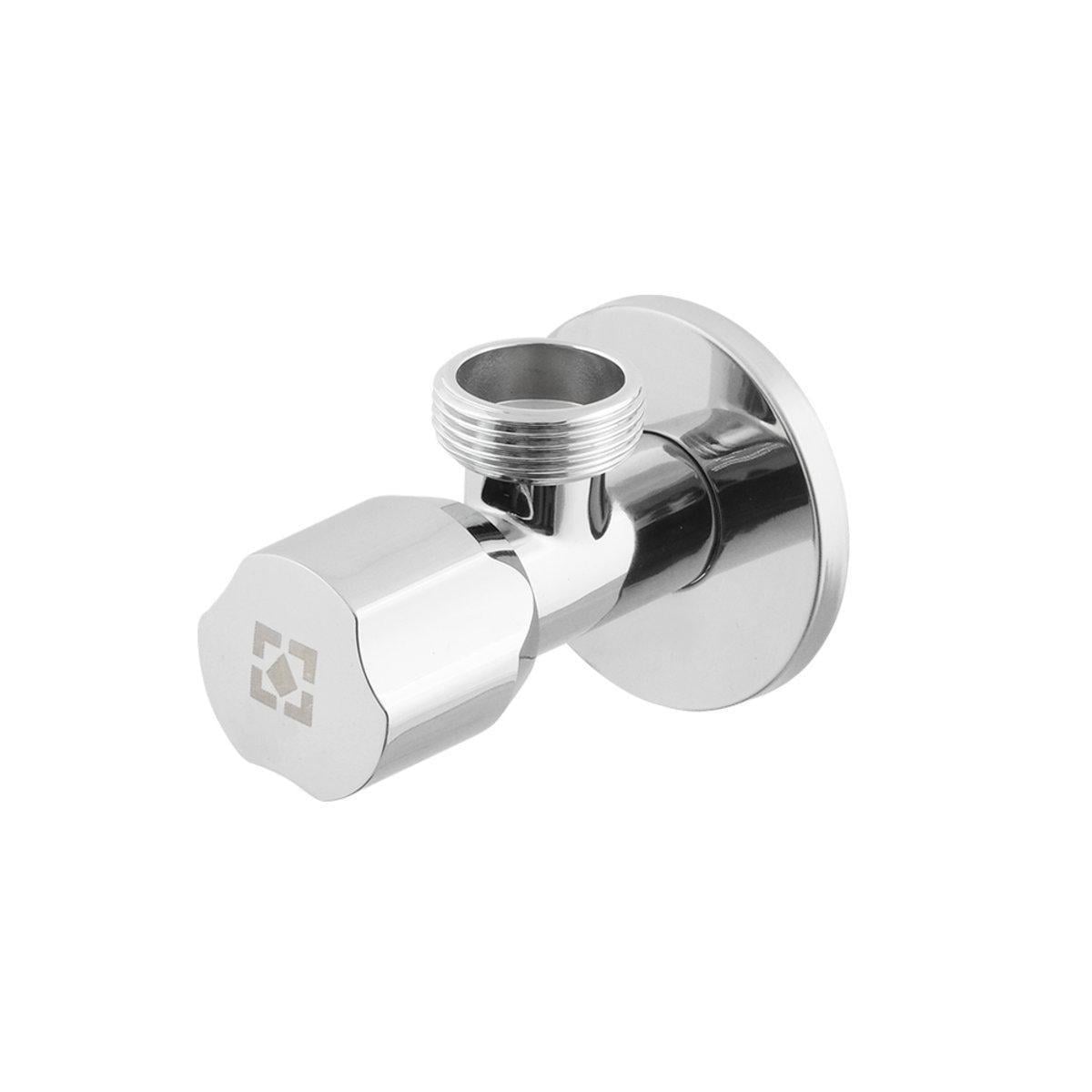 Кран приборный угловой Raftec VMI0102 ABS handle mini 1/2x3/4" ЗЗ Silver (SW-99356)