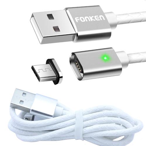Кабель магнитный MicroUSB для Samsung LG Xiaomi 2.4A 1м